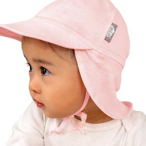 Sun Soft Baby Caps Pink with Neck Flap